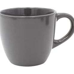 Tasse en faïence 22 cl uni gris brillant|Gifi