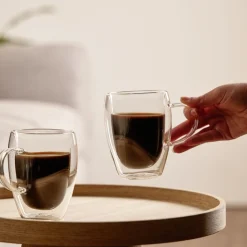Tasse en verre double paroi 350ml|Gifi Discount
