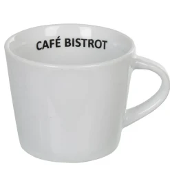 Tasse expresso et sous tasse café bistrot blanc x 4 Vaisselle Et Accessoires De Table