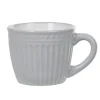 Tasse expresso grise relief 9 cl|Gifi Hot
