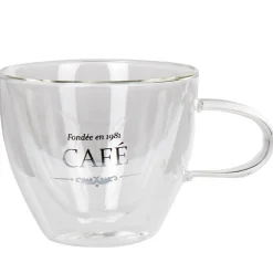 Clearance Tasse transparente double paroi design café Vaisselle Et Accessoires De Table