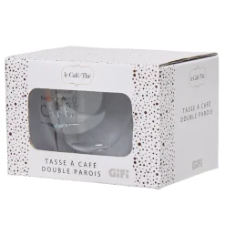 Clearance Tasse transparente double paroi design café Vaisselle Et Accessoires De Table