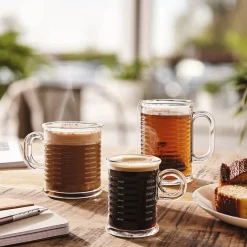 Tasse transparente en verre trempé design conserve Luminarc 25 cl|Gifi