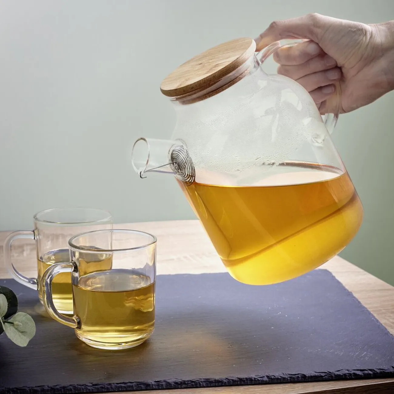 Théière en verre et bambou 1,6L|Gifi Best