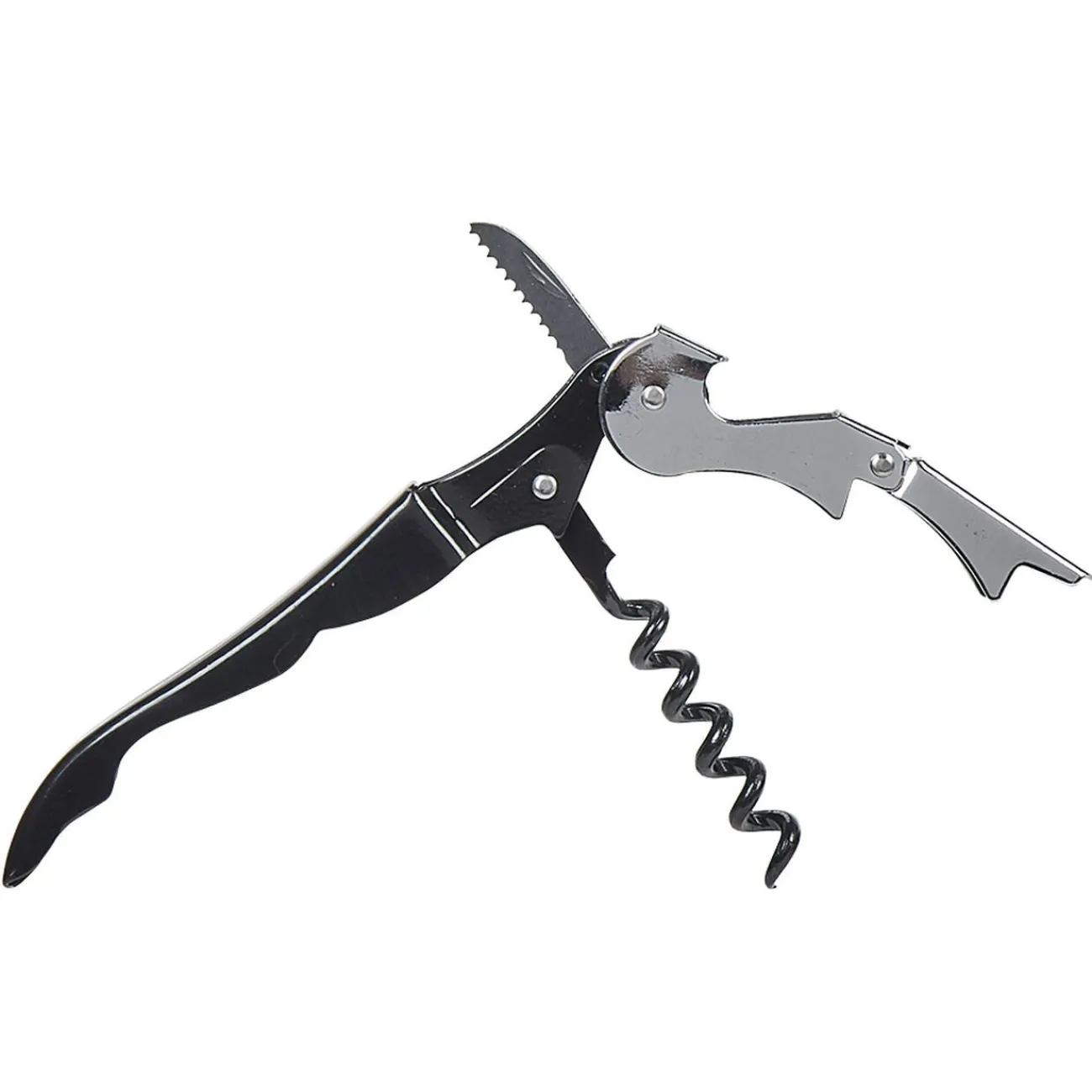 Tire bouchon de sommelier noir argent|Gifi Hot