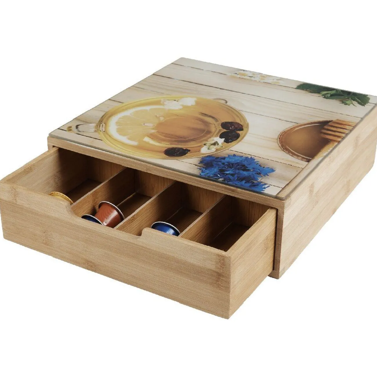 New Tiroir à dosettes design thé au citron Rangement De Cuisine