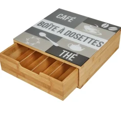 Discount Tiroir toutes dosettes gris blanc et naturel Rangement De Cuisine