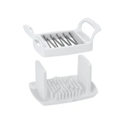 Outlet Tranche légume fruit fromage Metaltex 6 lames avec réservoir Préparation Culinaire