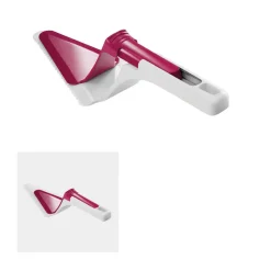 Hot Tranche pelle à tarte Metaltex avec poussoir blanc et rouge Préparation Culinaire