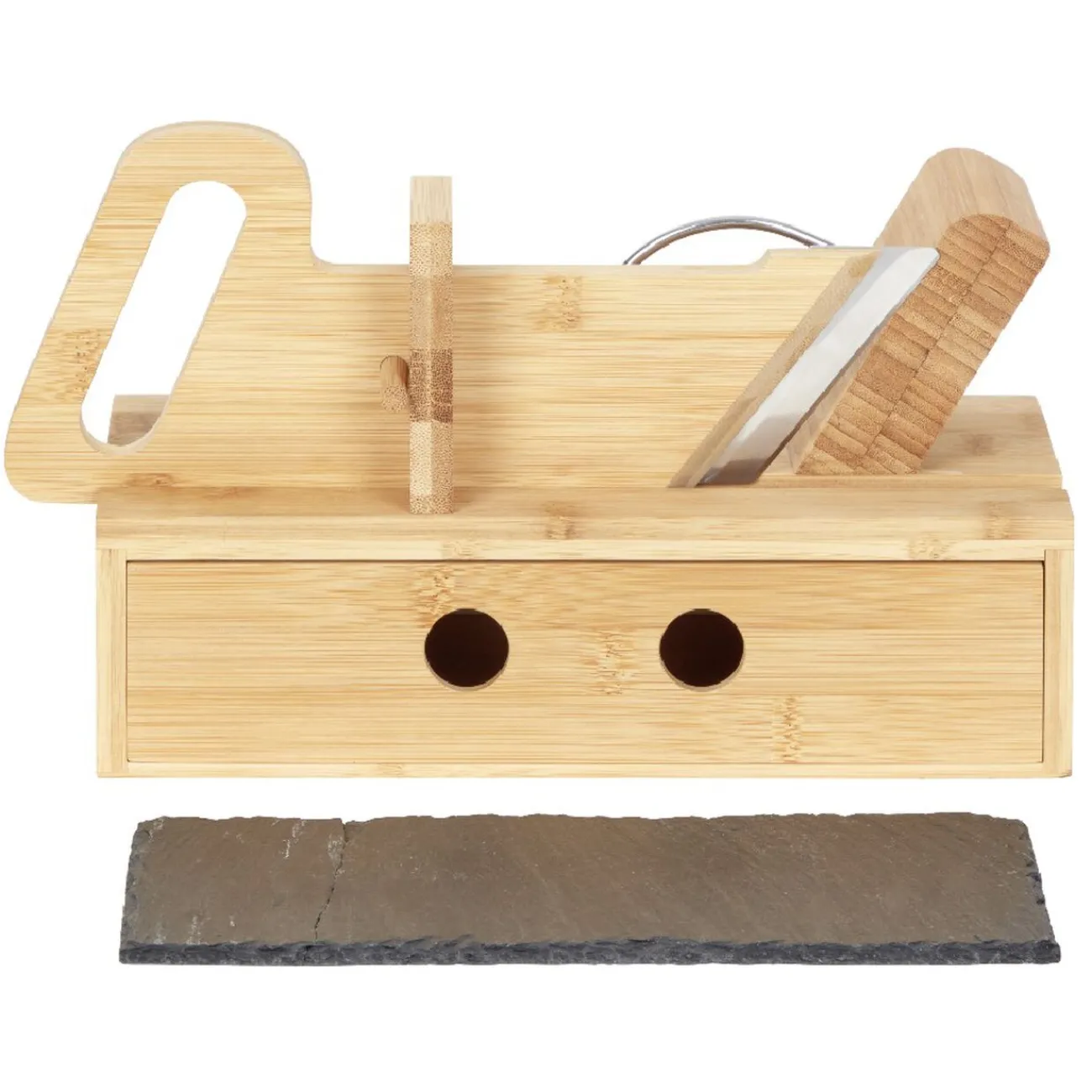 Outlet Trancheuse à saucisson avec tiroir et plateau ardoise Préparation Culinaire