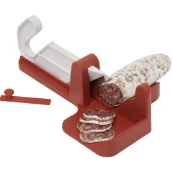 Discount Trancheuse à saucisson rouge blanc Petit Électroménager