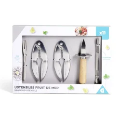 Ustensile pour fruit de mer 11 pièces Préparation Culinaire