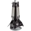 New Ustensiles de cuisine x5 avec support noi et gris Préparation Culinaire
