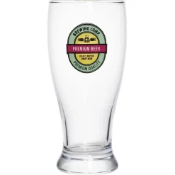 Verre à bière transparent inscription Premium Beer 56,5cl - Ø9,5xH20cm|Gifi Outlet