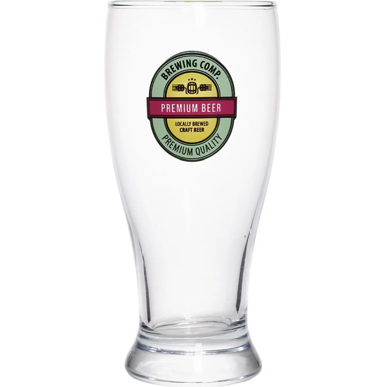 Verre à bière transparent inscription Premium Beer 56,5cl - Ø9,5xH20cm|Gifi Outlet