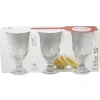 Verre à eau à pied Elba x3|Gifi Outlet
