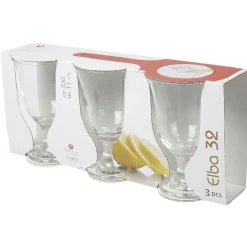 Verre à eau à pied Elba x3|Gifi Outlet