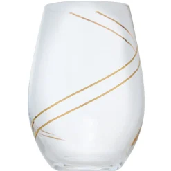 Verre à eau avec ruban doré x4|Gifi Online