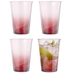 Verre à eau fumé rouge 29cl x4|Gifi Best