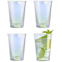 Verre à eau irisé transparent 29cl x4|Gifi Clearance