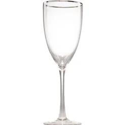 Verre à pied à liseré argenté|Gifi Best