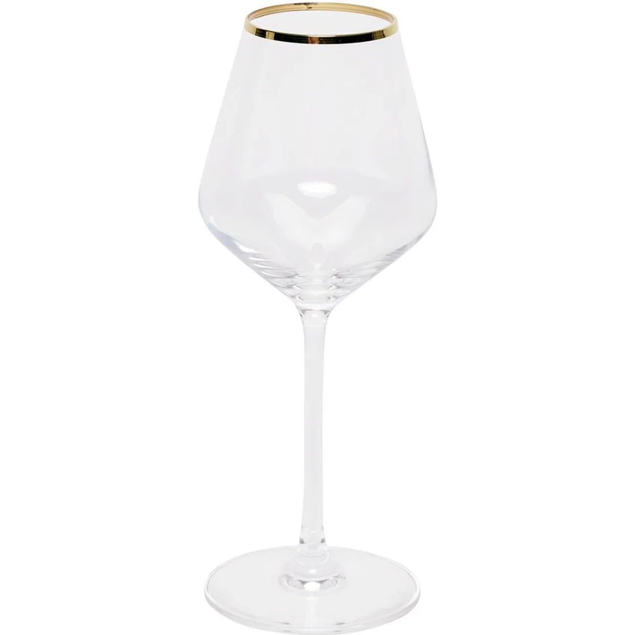 Verre à pied avec liseré doré 38 cl x4|Gifi Best
