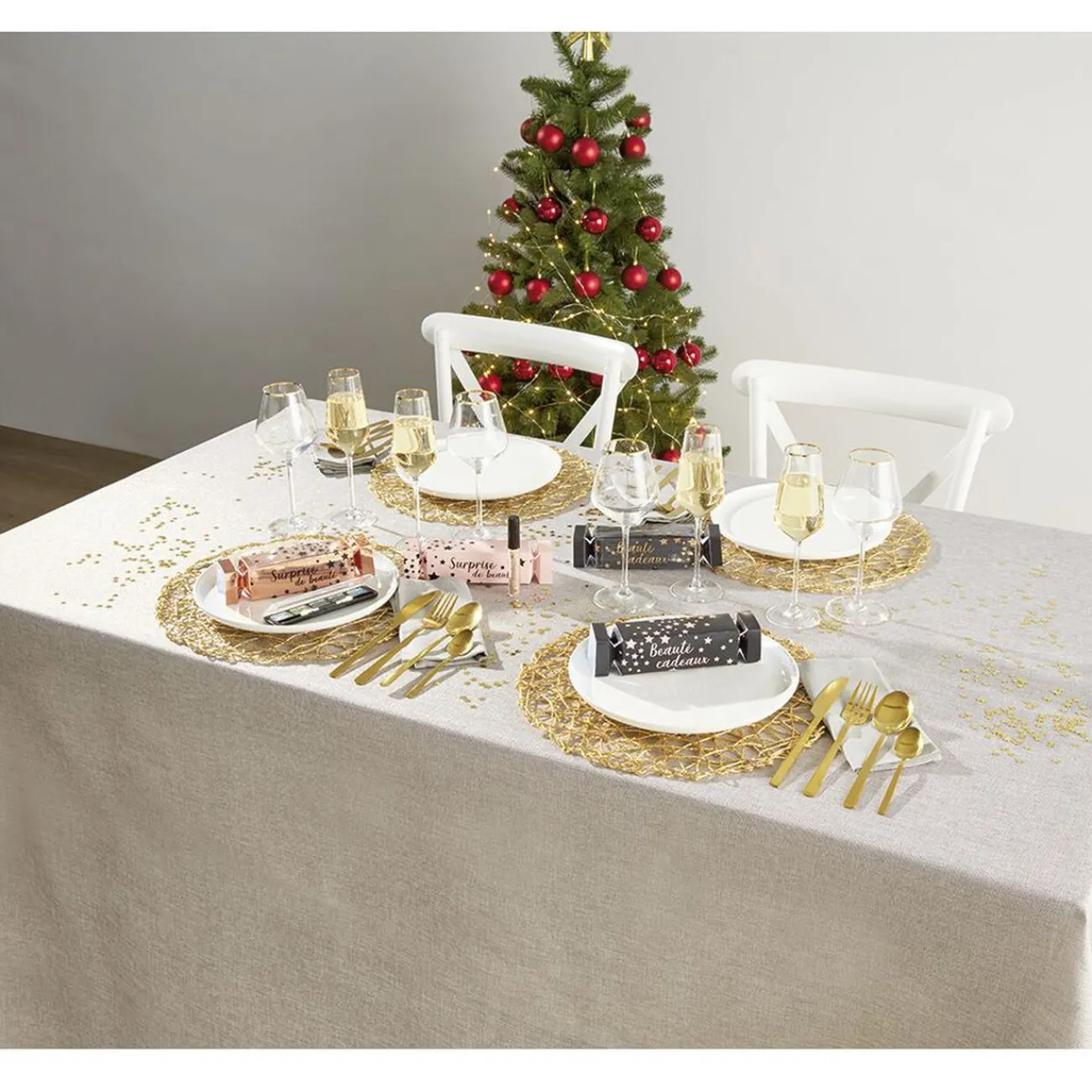 Verre à pied avec liseré doré 38 cl x4|Gifi Best