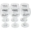 Sale Verre à pied en verre transparent design Bistrot x6 Vaisselle Et Accessoires De Table