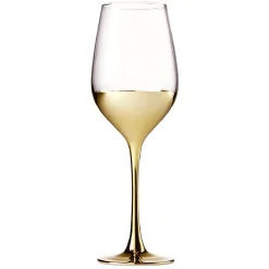 Verre à pied Oksana doré 35cL x4|Gifi