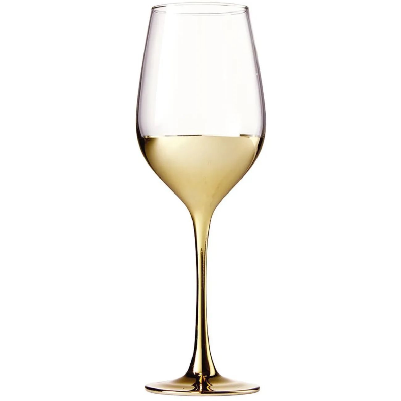 Verre à pied Oksana doré 35cL x4|Gifi