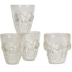 Verre à shooter tête de mort phosphorescent x4|Gifi Best