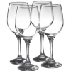 Best Verre à vin à pied en verre x 4 Vaisselle Et Accessoires De Table