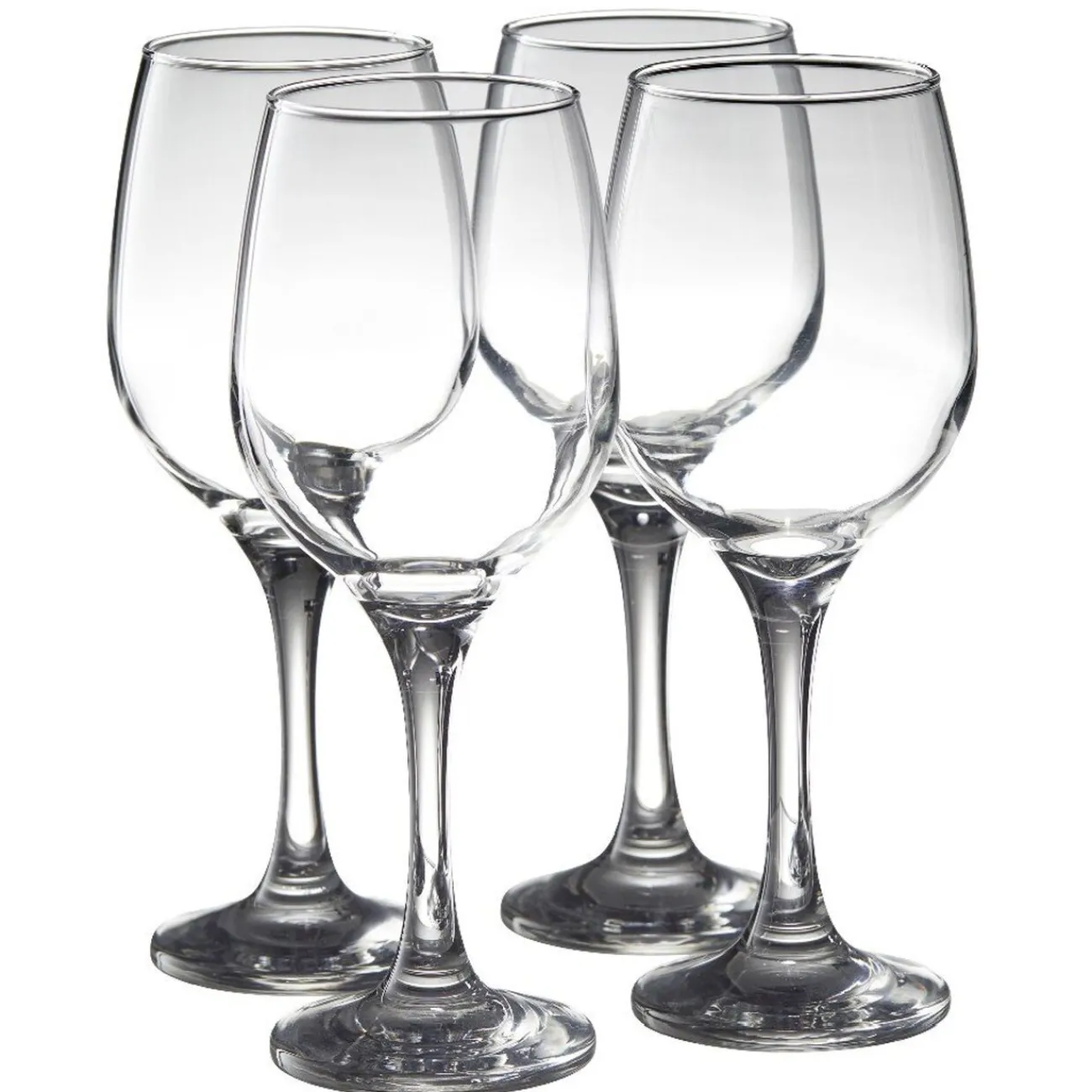 Best Verre à vin à pied en verre x 4 Vaisselle Et Accessoires De Table
