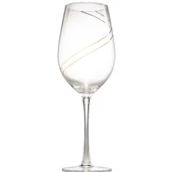 Verre à vin avec ruban doré x4|Gifi Outlet