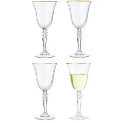 Verre à vin bord doré 27cl x4|Gifi Clearance