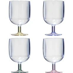 Verre à vin en plastique réutilisable x4|Gifi Best