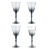 Verre à vin fumé noir 27cl x4|Gifi New