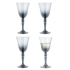 Verre à vin fumé noir 27cl x4|Gifi New