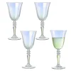 Verre à vin irisé transparent 27cl x4|Gifi Clearance