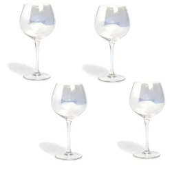 Verre à vin irisé x4|Gifi