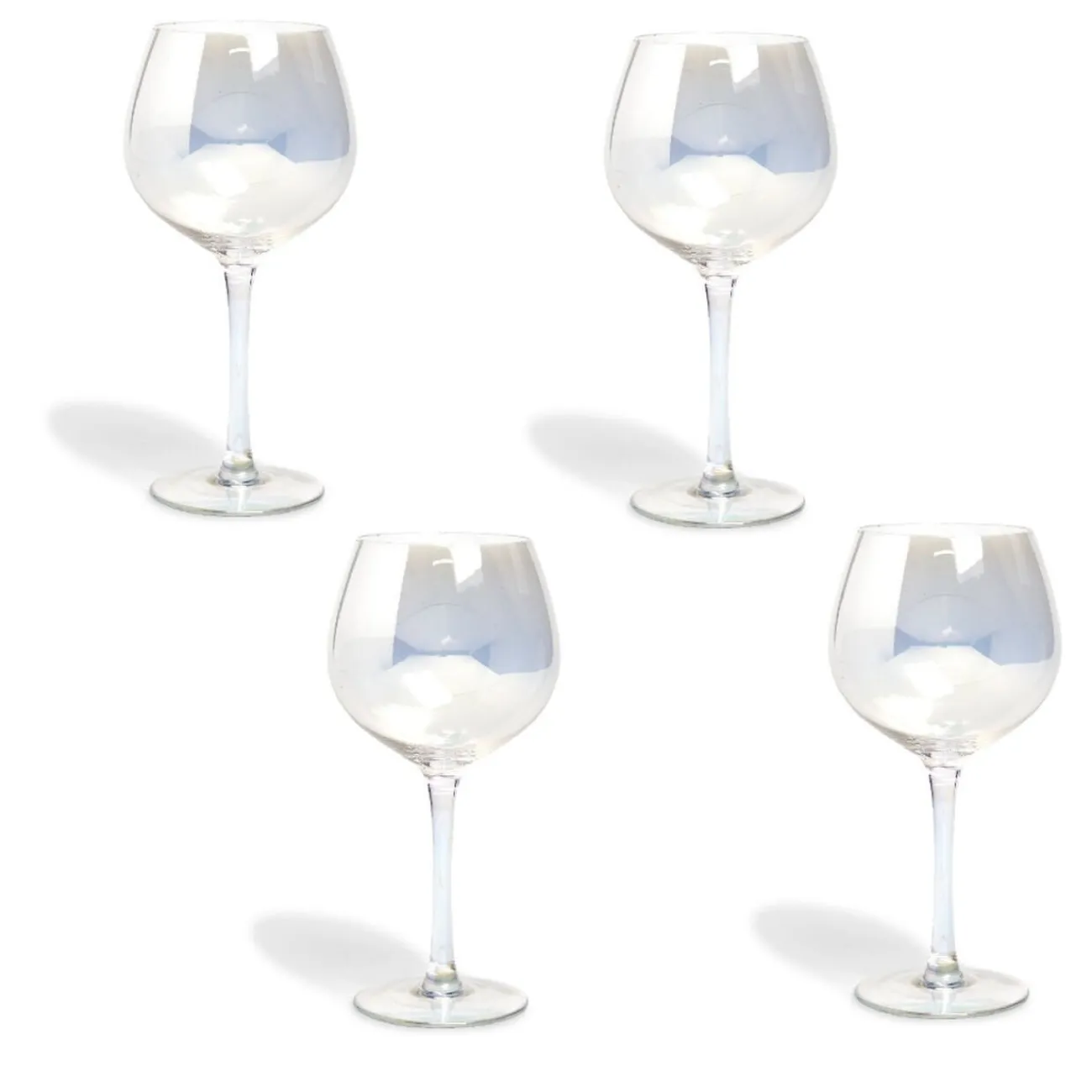 Verre à vin irisé x4|Gifi