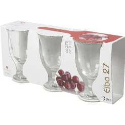 Verre à vin pied Elba x3|Gifi Discount