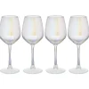 Verre à vin transparent irisé x4|Gifi Outlet
