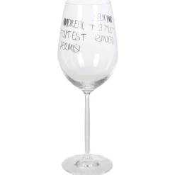 Verre à vin XL sur pied inscription Vendredi tout est permis ! 75 cl|Gifi