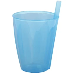 Verre avec paille intégrée transparent|Gifi Sale