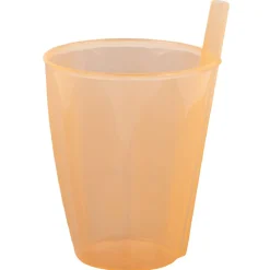 Verre avec paille intégrée transparent|Gifi Sale