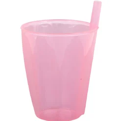 Verre avec paille intégrée transparent|Gifi Sale