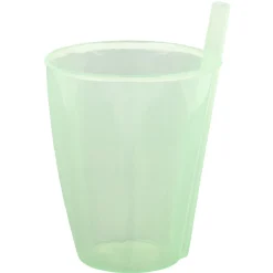 Verre avec paille intégrée transparent|Gifi Sale