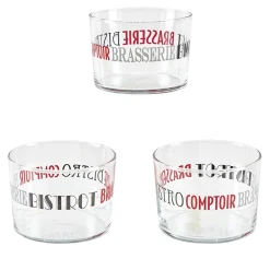 Verre bas Bodega design Le bistrot des copains x3|Gifi Clearance