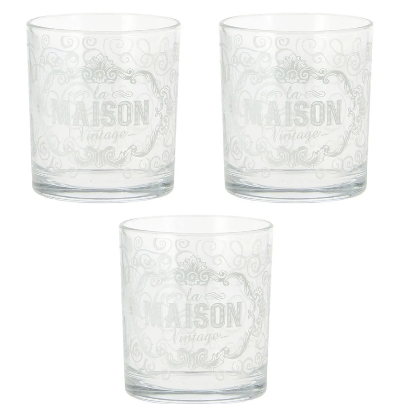 Verre bas la maison vintage x 3|Gifi Sale